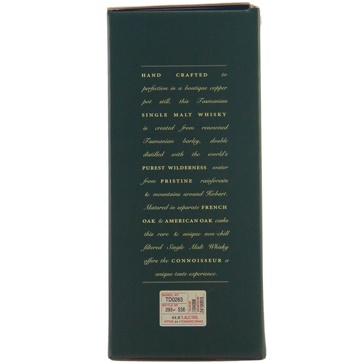 Sullivans Cove Special Cask Edition TD0263 Single Malt Australian Whisky