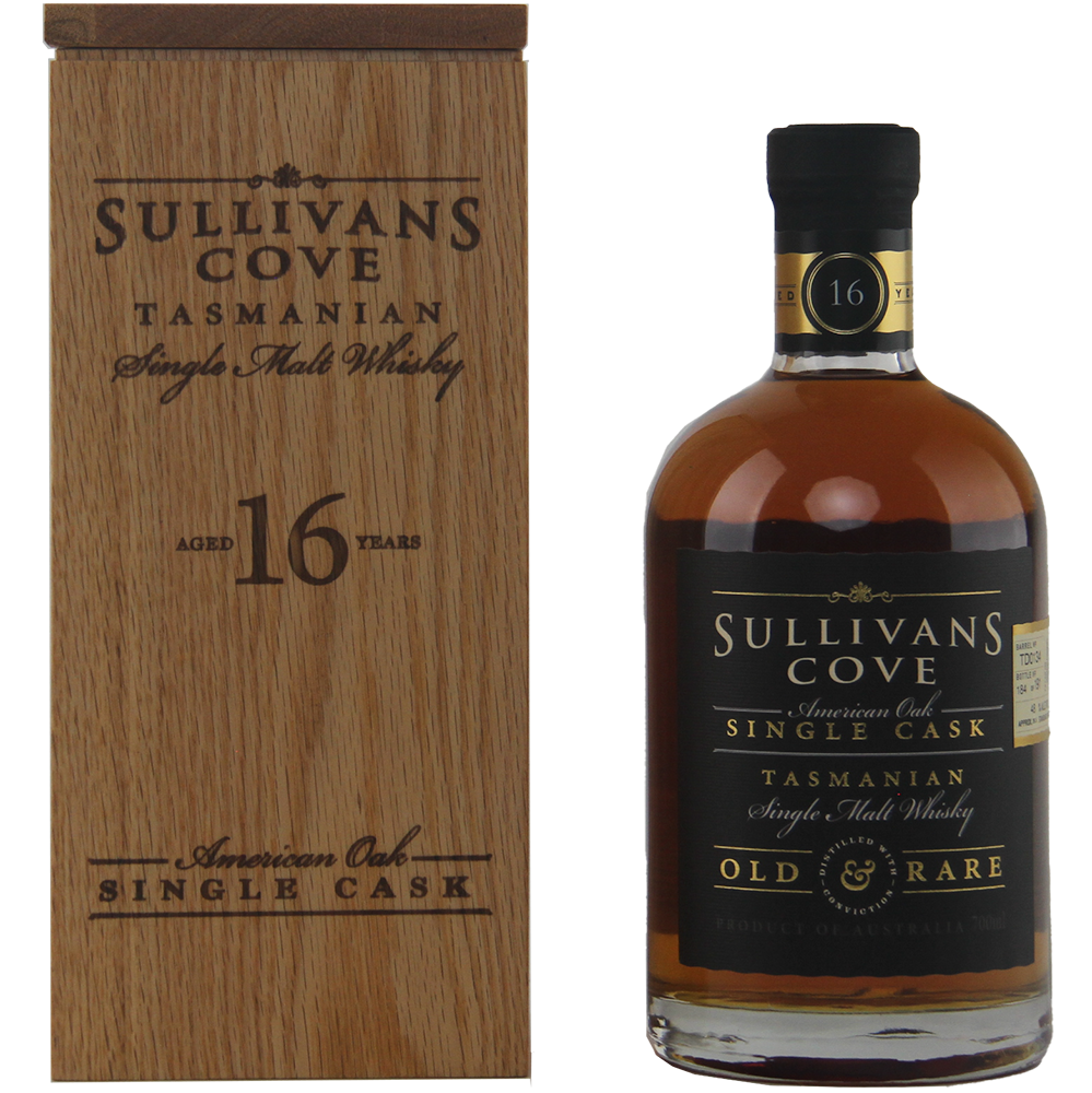 Sullivans Cove American Oak Single Cask TD0134 16 Year Old Single Malt Australian Whisky