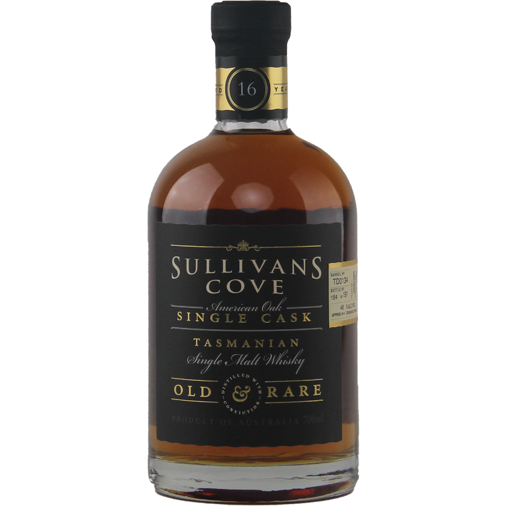 Sullivans Cove American Oak Single Cask TD0134 16 Year Old Single Malt Australian Whisky