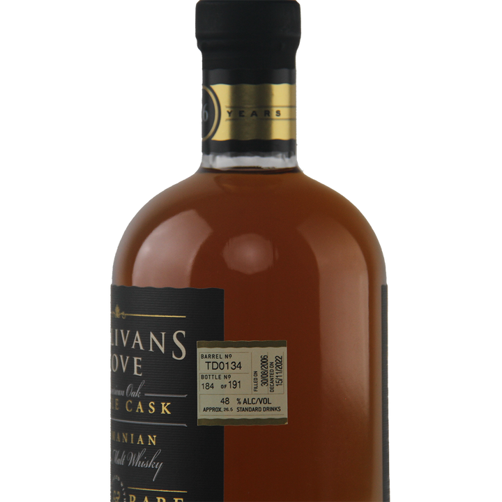 Sullivans Cove American Oak Single Cask TD0134 16 Year Old Single Malt Australian Whisky