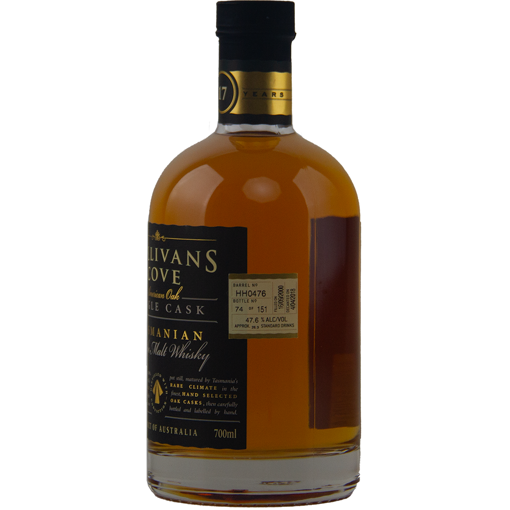 Sullivans Cove American Oak Single Cask TD0134 16 Year Old Single Malt Australian Whisky