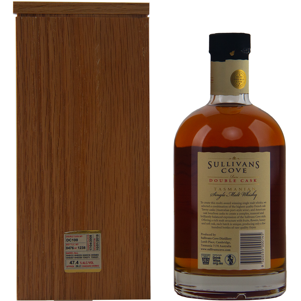 Sullivans Cove Double Cask DC100 Single Malt Australian Whisky