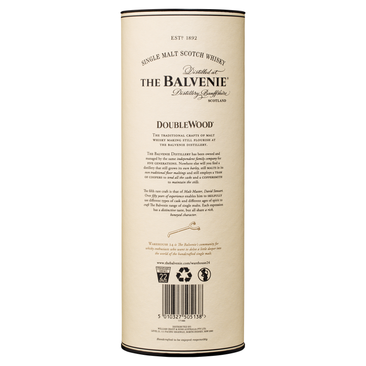 The Balvenie DoubleWood 12 Year Old Single Malt Scotch Whisky