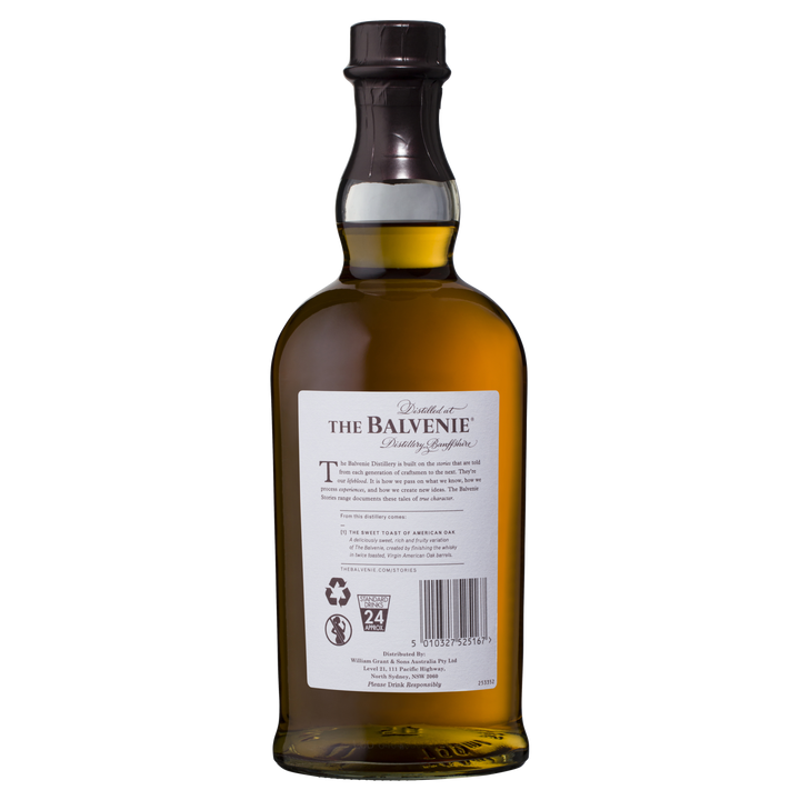 The Balvenie Stories The Sweet Toast of American Oak 12 Year Old Single Malt Scotch Whisky