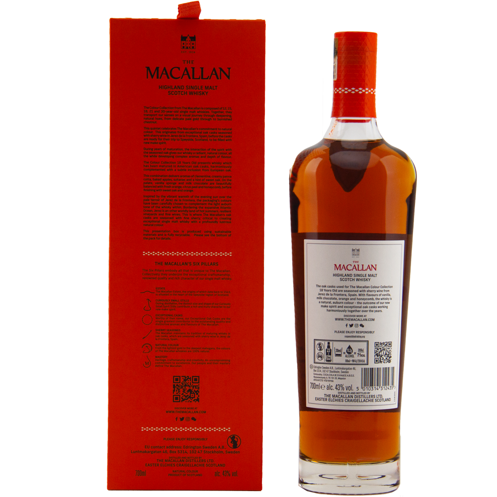 The Macallan Colour Collection 18 Year Old Single Malt Scotch Whisky