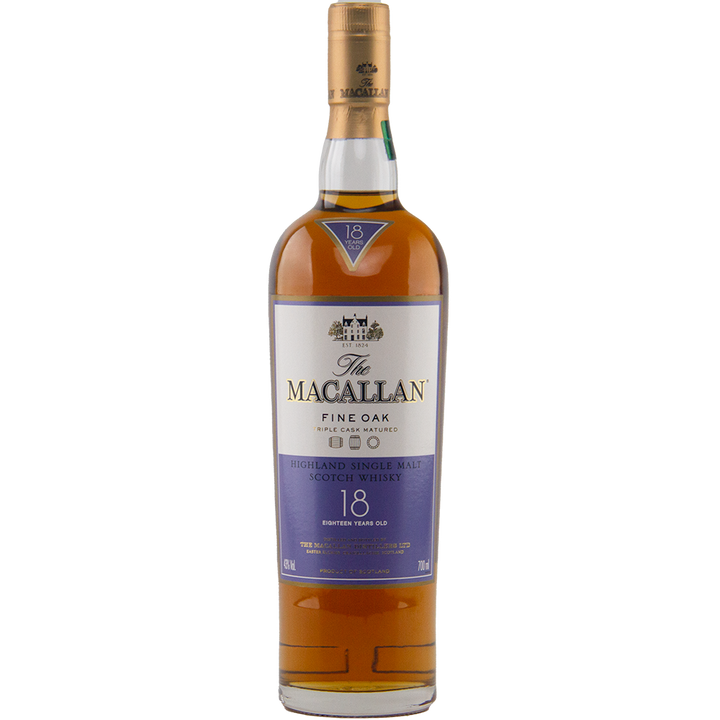 The Macallan 18 Year Old Fine Oak Single Malt Scotch Whisky