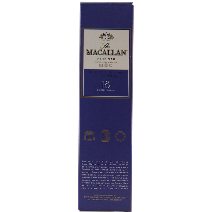 The Macallan 18 Year Old Fine Oak Single Malt Scotch Whisky