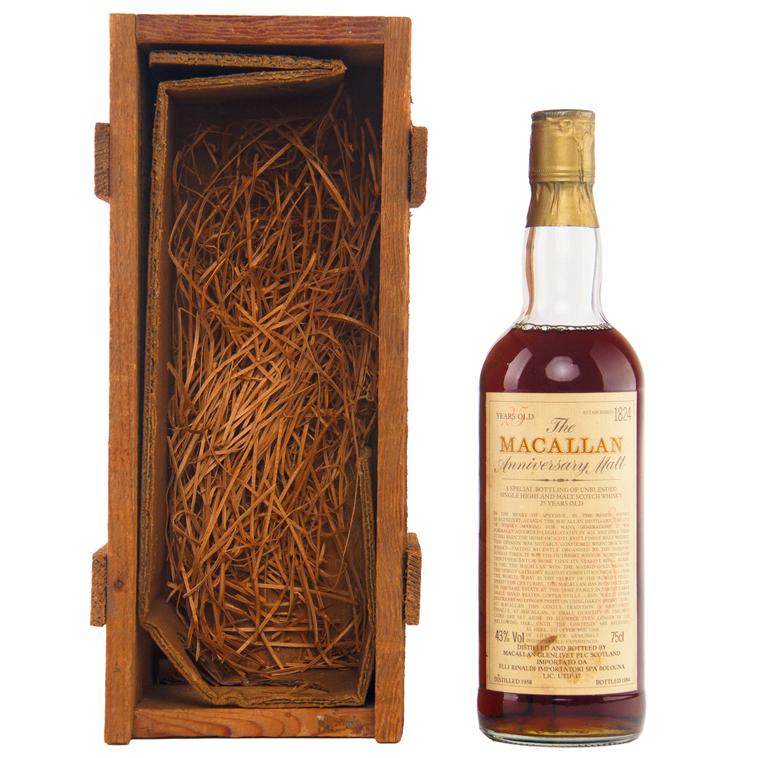 The Macallan 1958 25 Year Old Anniversary Edition Scotch Whisky