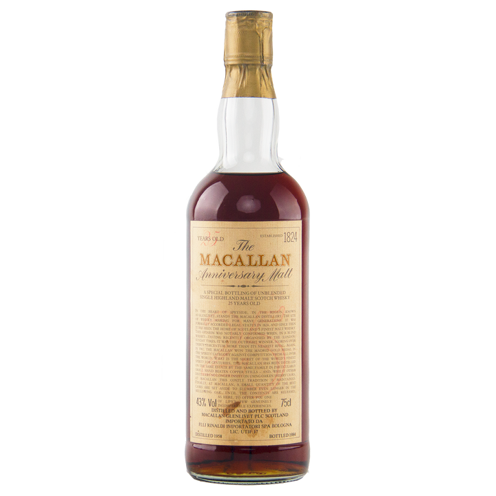 The Macallan 1958 25 Year Old Anniversary Edition Scotch Whisky