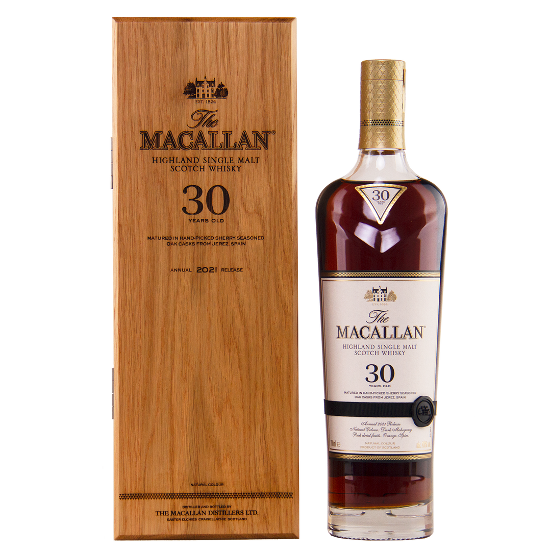 The Macallan 30 Year Old Sherry Oak (2021 Release) Single Malt Scotch Whisky