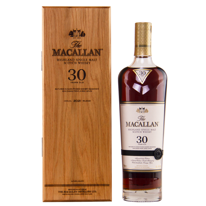 The Macallan 30 Year Old Sherry Oak (2021 Release) Single Malt Scotch Whisky