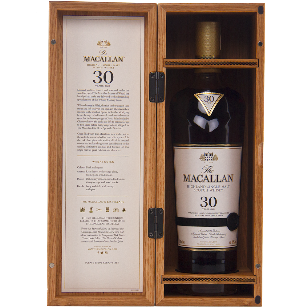 The Macallan 30 Year Old Sherry Oak (2022 release) Scotch Whisky