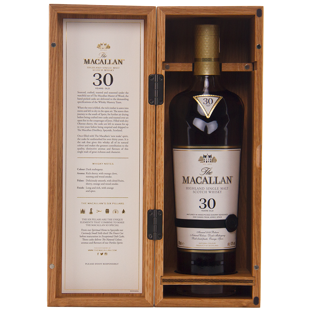 The Macallan 30 Year Old Sherry Oak (2022 release) Scotch Whisky