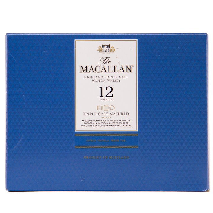 The Macallan Triple Cask 12 Year Old Miniature Set 12x50ml Single Malt Scotch Whisky