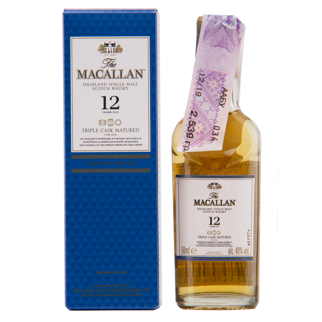 The Macallan Triple Cask 12 Year Old Miniature Set 12x50ml Single Malt Scotch Whisky