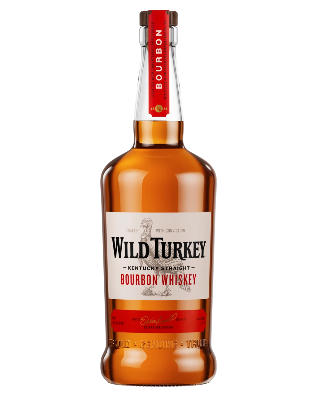 Wild Turkey 81 Proof Kentucky Straight Bourbon Whiskey 1L