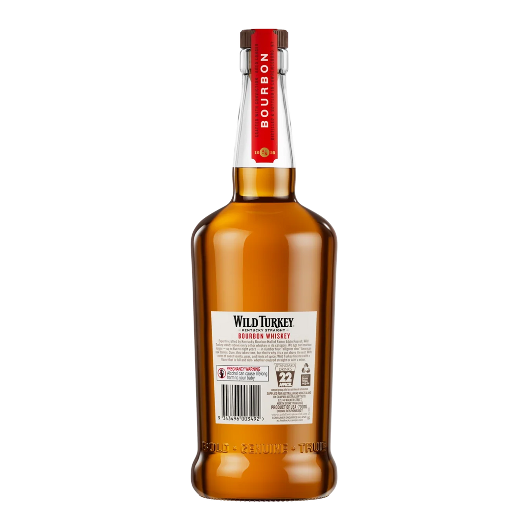 Wild Turkey 81 Proof Kentucky Straight Bourbon Whiskey 700ml