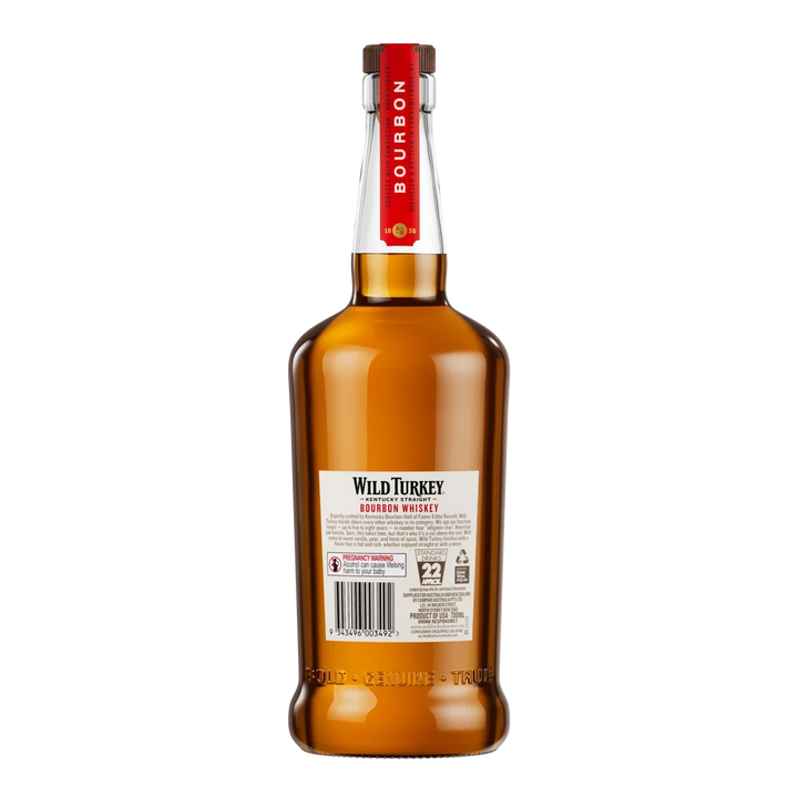 Wild Turkey 81 Proof Kentucky Straight Bourbon Whiskey 700ml