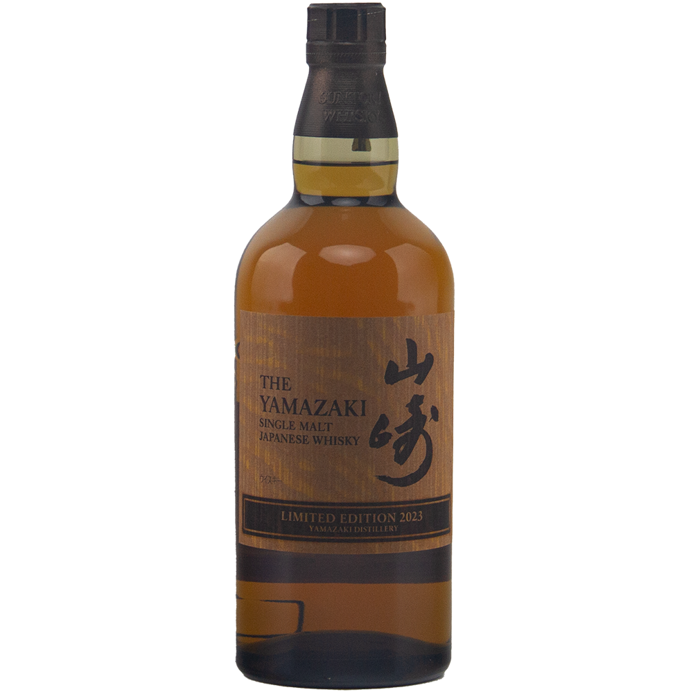 Yamazaki Japanese Whisky bottle on a white background