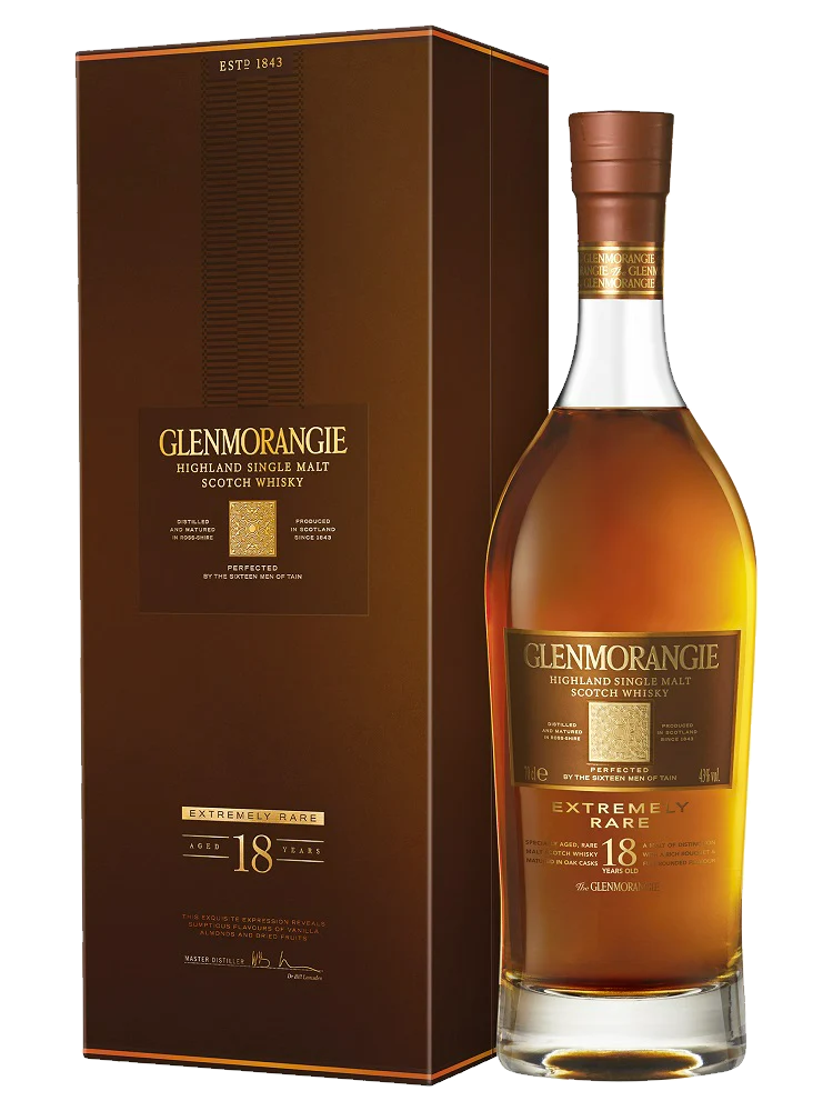 Glenmorangie 18 Year Old Extremely Rare Single Malt Scotch Whisky