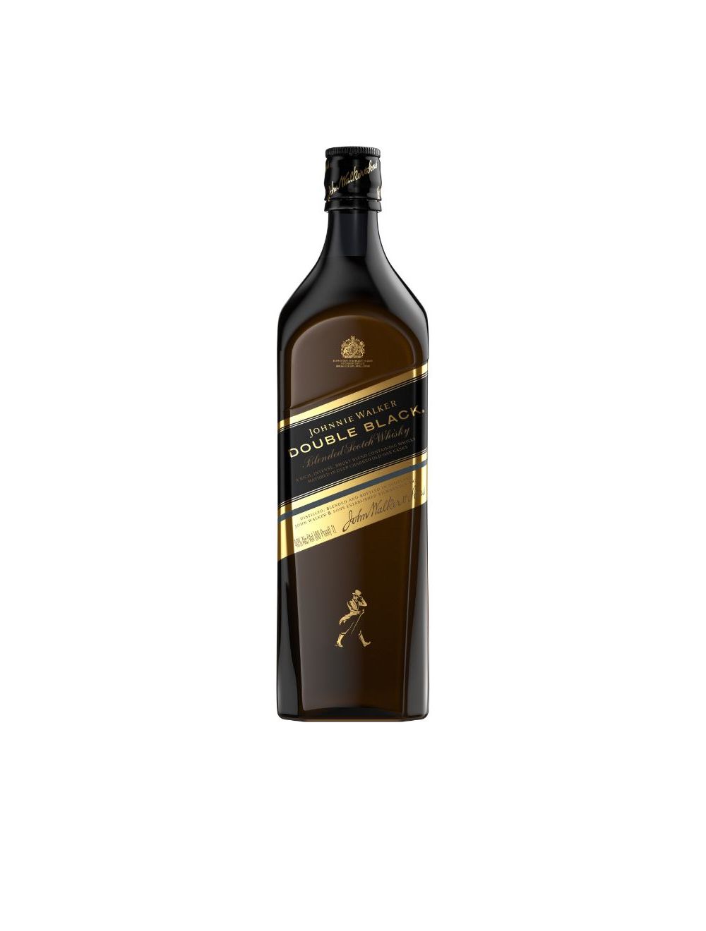 Johnnie Walker Double Black bottle on a white background