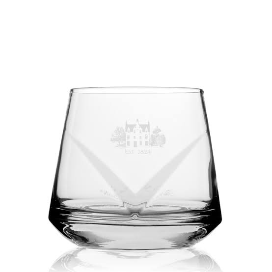 The Macallan Chevron Whisky Tumbler — Official Branded Crystal-Cut Glass