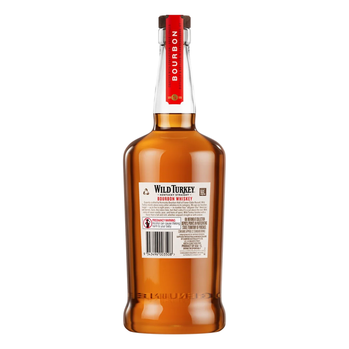 Wild Turkey 81 Proof Kentucky Straight Bourbon Whiskey 1L