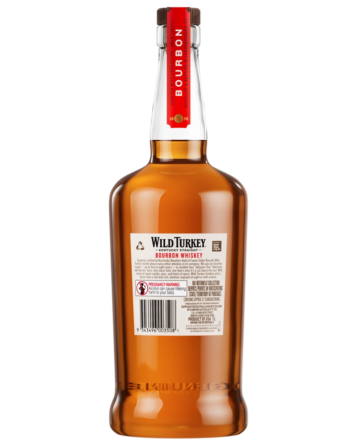 Wild Turkey 81 Proof Kentucky Straight Bourbon Whiskey 1L