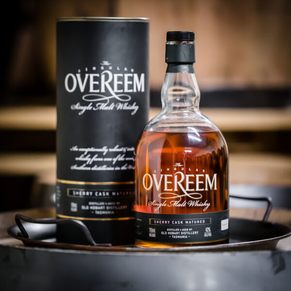 Overeem’s Sherry Cask Matured Distiller’s Strength Single Malt Whisky is a robust and full-bodied expression, showcasing the Tasmanian distillery’s commitment to quality and craftsmanship. - Whisky Estate