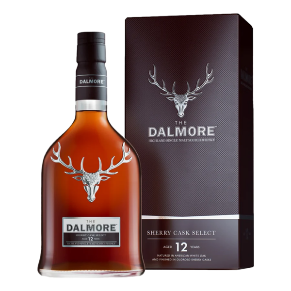 An image of the Dalmore 12 Year Sherry Cask Select Single Malt whisky from Scotland