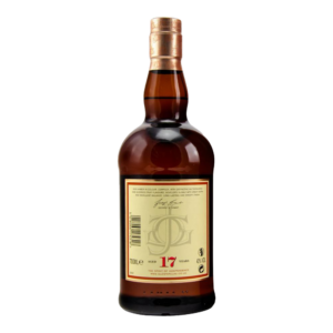 Back of the Glenfarclas Single Malt Scotch 17 year old bottle - Whisky Estate
