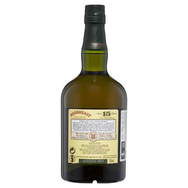 Redbreast 15 Year Old Single Pot Still Irish Whiskey - Image 4