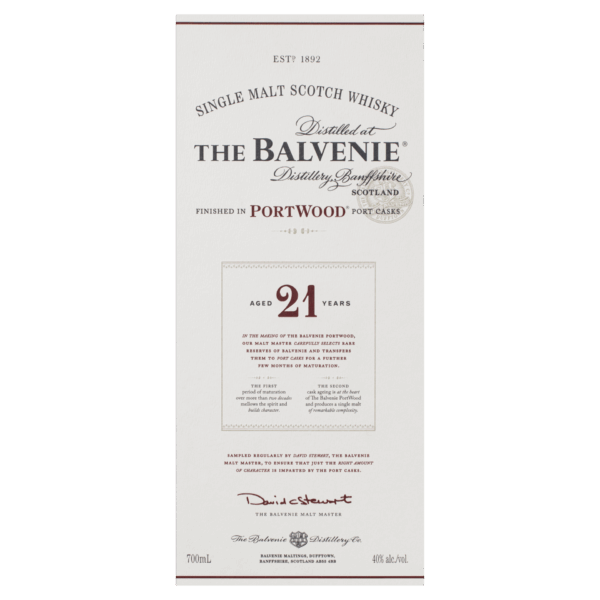 The Balvenie PortWood 21 Year Old Single Malt Scotch Whisky - Image 3