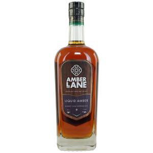 A stand alone bottle of the Amber Lane Liquid Amber Single Malt Whisky