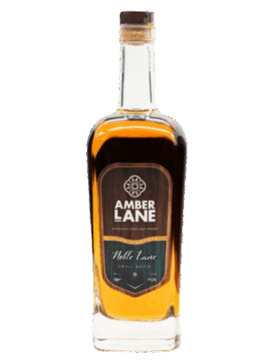 A stand alone bottle of the Amber Lane Noble Lane Single Malt Whisky