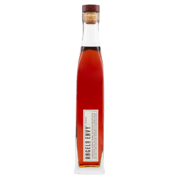 Angel's Envy Bourbon bottle, featuring a smooth bourbon finished in ruby port casks, with notes of vanilla, caramel, ripe fruit, and a touch of spice. - Whisky Estate