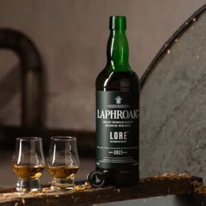 Laphroaig Lore is a deeply complex and bold Islay single malt scotch whisky and it's being enjoyed neat - Whisky Estate