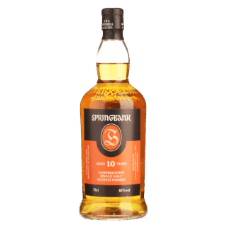 Springbank 10-Year-Old, an award-winning single malt known for its complex flavors and coastal character, is available at Whisky Estate.