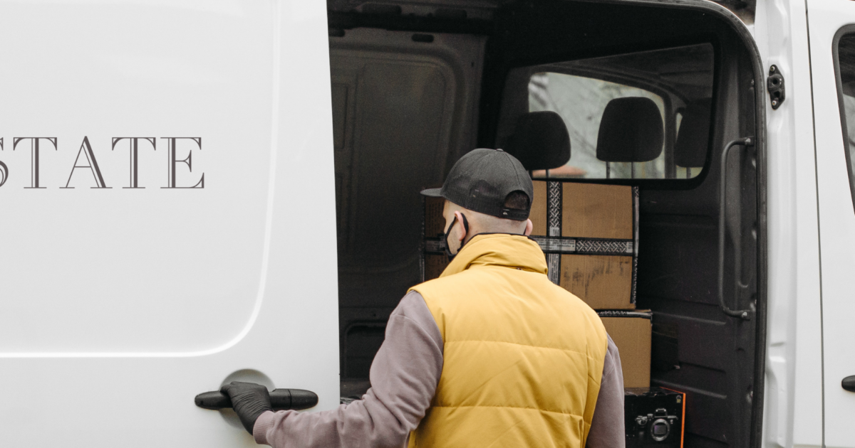 delivery van with logo delivery van with logo