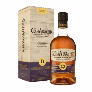 This 11 year old GlenAllachie is finished in ex-Grattamacco wine casks, infusing it with deep red fruit notes, velvety tannins, and a hint of toasted oak. - Whisky Estate