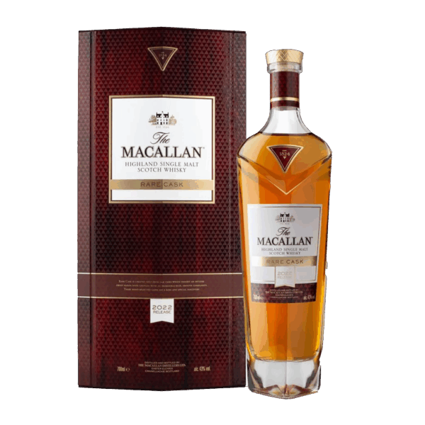 The Macallan Rare Cask 2022 Release is a meticulously crafted single malt, drawn from a limited selection of the finest sherry-seasoned oak casks. - Whisky Estate