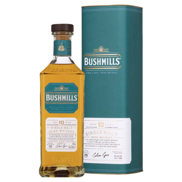 Bushmills 10 Year Old Single Malt Irish Whiskey