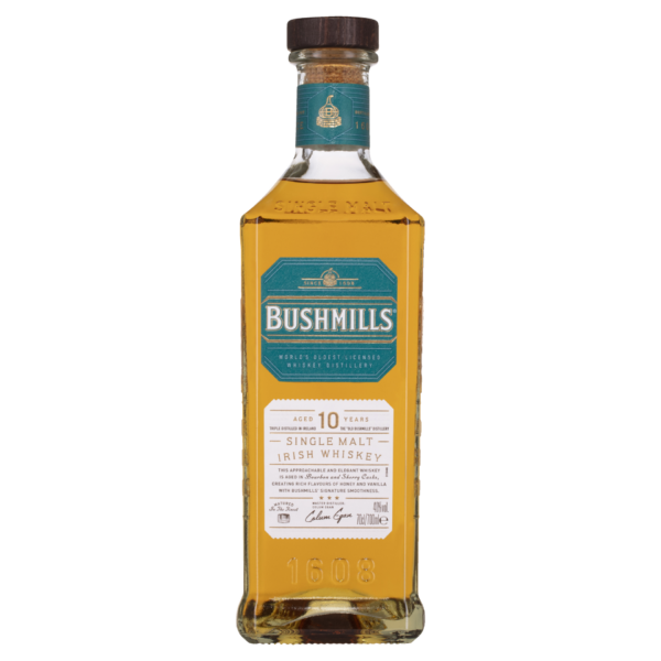 Bushmills 10 Year Old Single Malt Irish Whiskey - Image 2