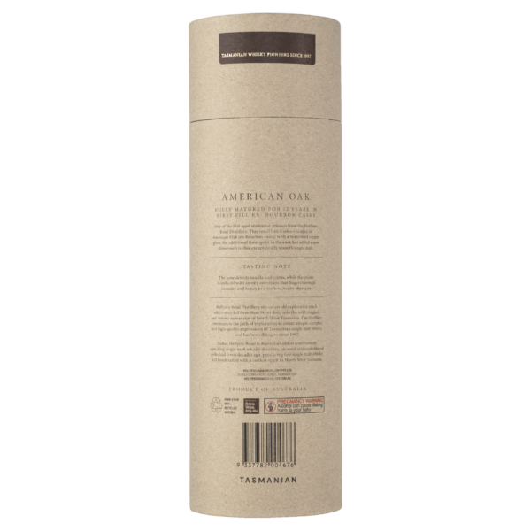 Hellyers Road 12 Year Old American Oak Single Malt Tasmanian Whisky - Image 4
