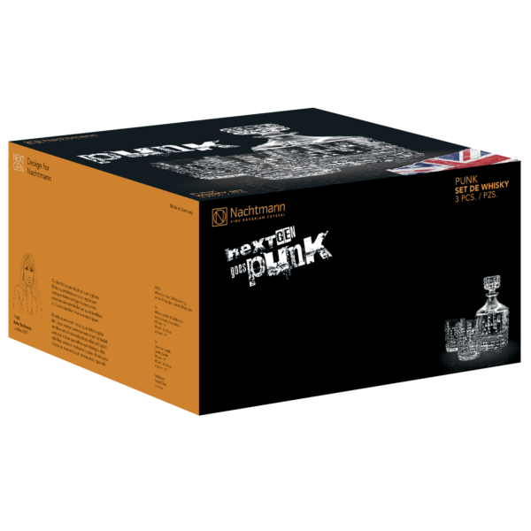 Nachtmann The Punk Series Whisky Decanter Set - Image 2