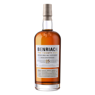 The Benriach The Twenty Five 25 year old single malt scotch whisky bottle and presentation box available at Whisky Estate