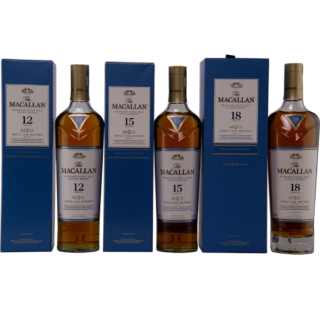 Macallan Triple Cask Maturation Set 12, 15 & 18 Year Old Set